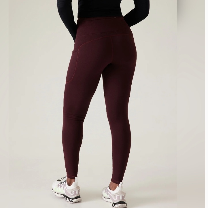 Athleta Altitude Stash High Rise Polartec Power Stretch Tight Size S